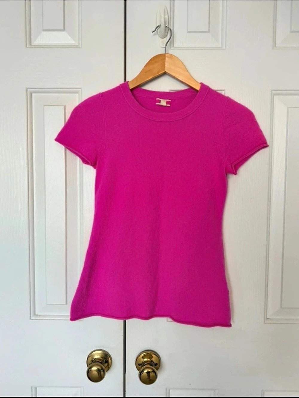 J.Crew cashmere Short Sleeve Tee Pink